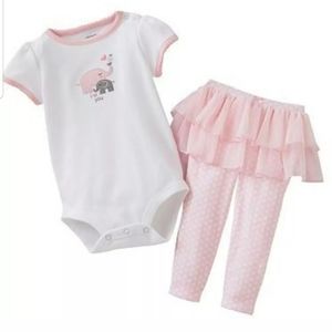 Carter's Two-Piece "i love you" Tutu Pajama Set